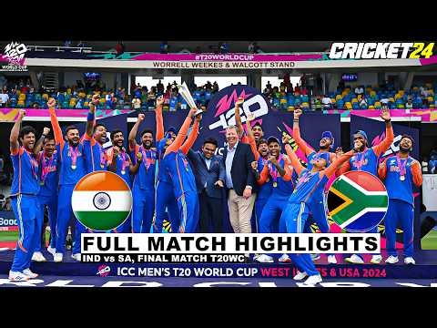 India vs South Africa ICC T20 World Cup 2024 Final Match Highlights IND vs SA Highlights
