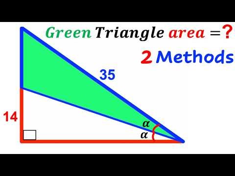 Can you find area of the Green shaded Triangle? | (Triangles) | #math #maths | #geometry