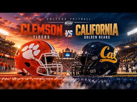 🔴 LIVE: Clemson Tigers VS California Golden Bears | College Football Coverage