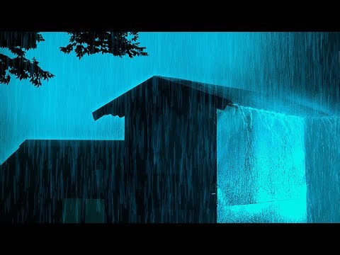 Say Goodbye to Anxiety and Stress with Heavy Rain and Thunder on a Tin Roof at Night for Relaxation
