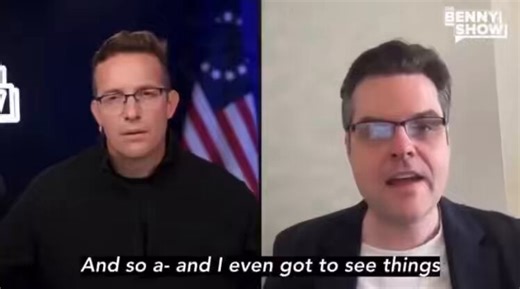 ICYMIFormer Congressman Matt Gaetz all but confirms that private defense contractor Lockheed Martin is in possession of military grade, reverse-engineered alien technology