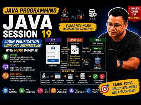 Java Session 19 | MVC Login Application Using Servlet, JDBC & MySQL