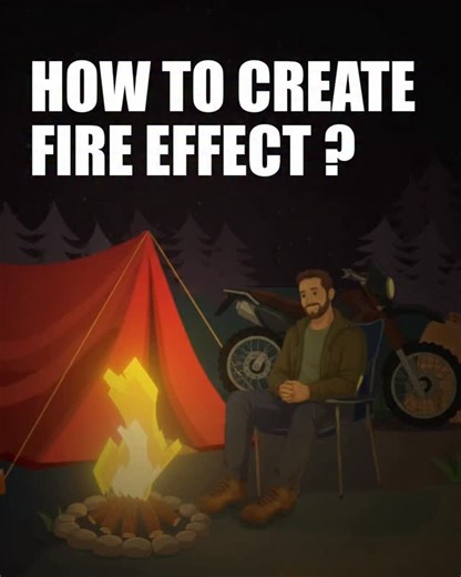 Amol Raiborde on Instagram: "Fire effect made simple 🔥.....#aftereffects #motiongraphics #afx"