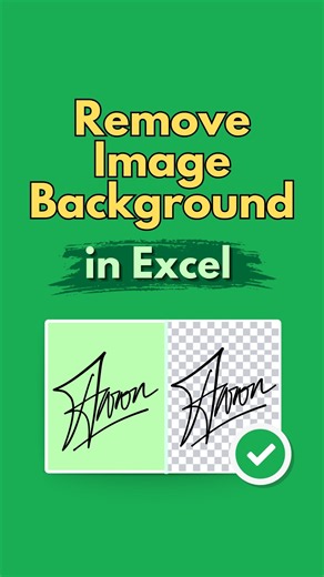 Remove Image Backgrounds in Excel in Seconds ⚡
