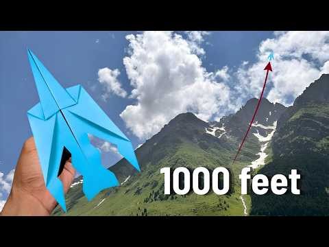 HOW TO MAKE AN EASY PAPER AIRPLANE THAT SUPER FLY A LOT