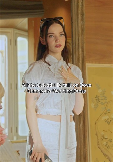 It’s all in the details. #DoveCameron brought #Vogue along for her #FinalFitting of her #Valentino wedding gown in Rome, and showed off all the celestial and classic details. Tap the link to watch the full video.