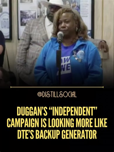 Mike Duggan said he was proud to have their support. Cool. Michiganders are furious at DTE for jacking up rates, delivering unreliable service, and pushing massive data centers that could strain the grid even more. So when Duggan says he’s proud to have DTE power players in his corner, voters should hear that loud and clear. That’s not independent. That’s DTE-authored. #dte #energy #michigancheck #politics