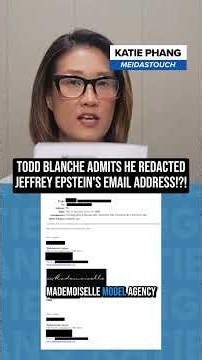 Blanche ADMITS He REDACTED Jeffrey Epstein From The Files!?