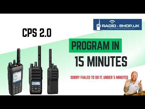 How to Program a Motorola Radio in CPS 2.0 (Step-by-Step)