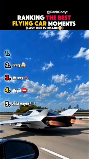 Ranking Best Flying Cars 🚗🚀 | #shorts