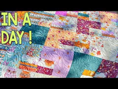 New Simple, Quick, and Easy 10" Square Quilt Pattern! Pixie Hideout