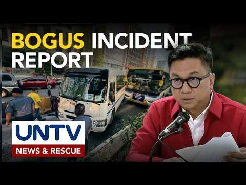 QC Traffic Sector Chief, pinagpaliwanag sa bogus report sa banggaan ng bus at PNP Coaster
