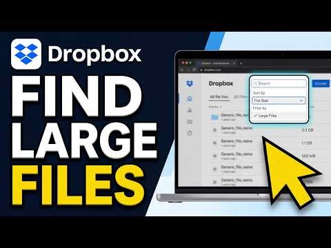 How to Find Large Files in Dropbox 2026 (Easy Guide)