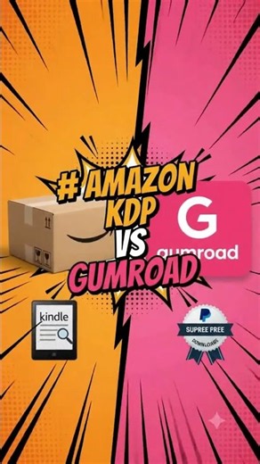 Amazon KDP vs Gumroad #Shorts