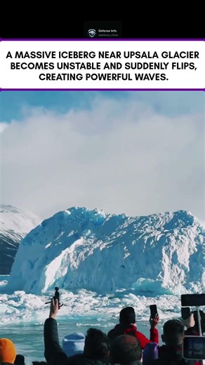 Massive Iceberg Flip 🌊 | Dramatic Glacier Event in Argentina #shorts