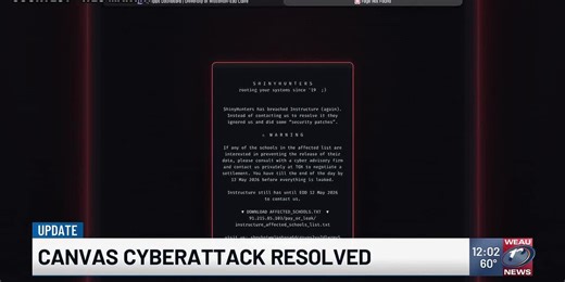 UPDATE: Canvas issue resolved