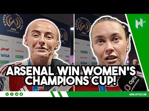 WE ARE THE BEST! | Arsenal stars REACT to Women's Champions Cup victory