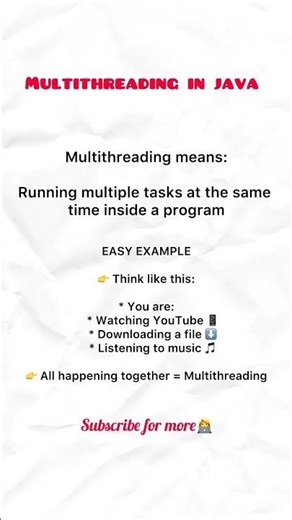Multithreading in Java in 20 sec 🔥