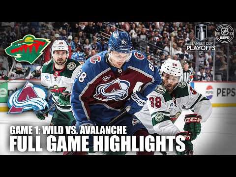 2nd Round – Game 1: Minnesota Wild vs. Colorado Avalanche | Full Game Highlights | ESPN NHL