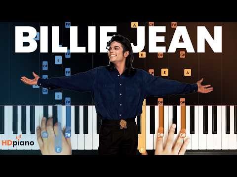How to Play "Billie Jean" by Michael Jackson | HDpiano (Whole Song) Piano Tutorial