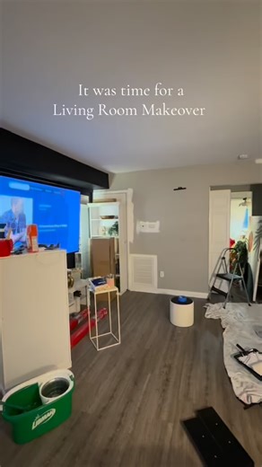 Living room glow up loading… ✨ Couch: @wayfair Paint: @loweshomeimprovement Rug: @gabes_stores Coffee table: @ikeausa Curtains, rod, shelves & TV stand: @amazon Total spent: 😮‍💨😮‍💨😮‍💨😮‍💨 about $2,600 including the couch But I’m still not done in here lol #livingroom #decor #makeover #diy #fyp | Nicole Jay