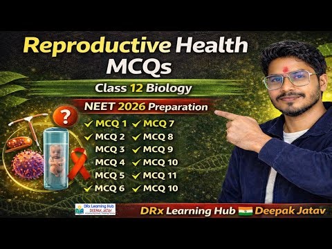 Reproductive Health MCQs | Class 12 Biology MCQ Practice | NEET 2026 Preparation