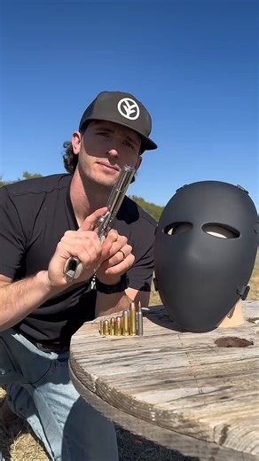 Bulletproof Chinese face mask vs different guns.