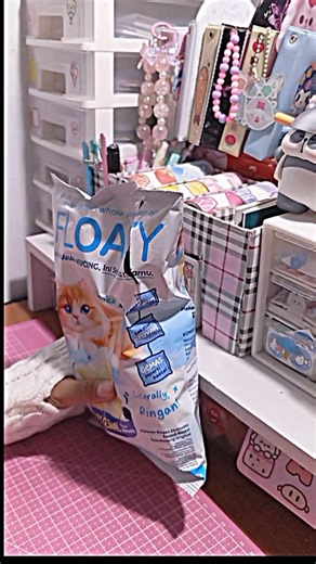 FLOATY Jajanan Kucing?💅🏻 🐱 #unboxing #review #shorts #jajan #floaty #asmr