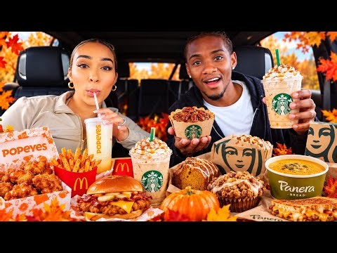 Trying NEW Fall Menu Items From Fast Food Restaurants! Pt. 2