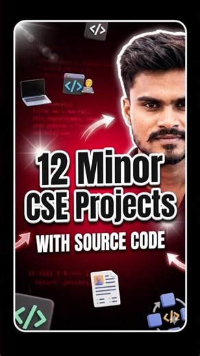 12 Mini Project Ideas for CSE Students 2026 🔥🔥🔥| #shorts #cseprojects #miniproject