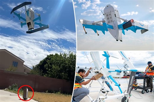 Amazon customers furious as delivery drones drop boxes from 10-feet in the air — damaging orders: ‘F- -k outta here’