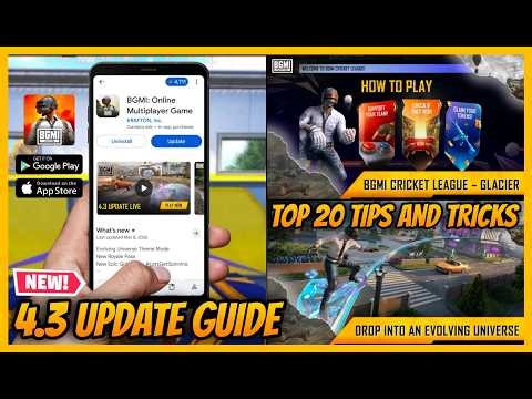 🔥BGMI 4.3 Update | Top 20 Tips & Tricks | Complete 4.3 Update Guide and New Features