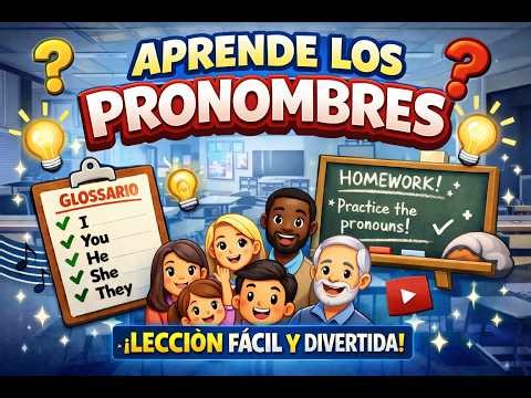 Domina los pronombres en inglés RÁPIDO y FÁCIL (con bonus especial) Homework + Song + Follow Up