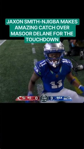 JAXON SMITH-NJIGBA MAKES AMAZING CATCH OVER MASOOR DELANE FOR THE TOUCHDOWN