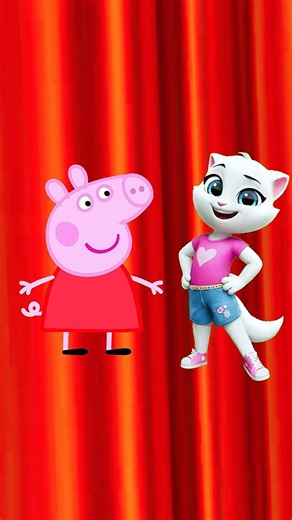 PEPPA PIG FAMILY IN MY TALKING ANGELA 2! 🐷✨ Amazing Outfit Transformations!