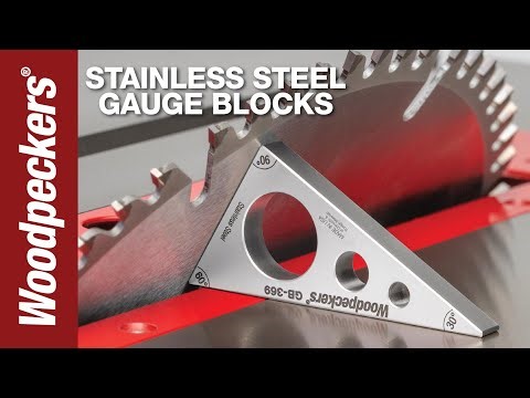 Stainless Steel Gauge Blocks | Woodpeckers Tools