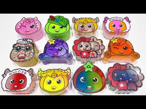 Unboxing the Ultimate ZODIAC Slime Collection! ♈♓ Brain-Melting ASMR & Satisfying Slime Swirls 🤤✨