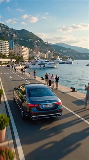 Billionaire Woman Arrives in Monaco in a FUTURISTIC Maybach! 🚘✨ #Shorts