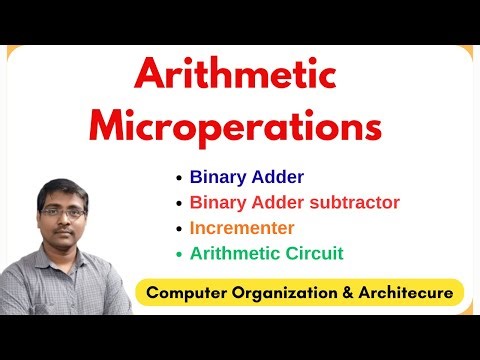 Arithmetic Micro Operations | Binary Adder | Subtractor | Increment | Arithmetic Circuit | 4- bit