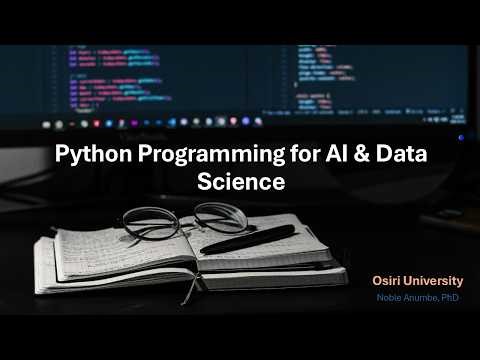Week 8a - Python Programing for Data Science & AI - Classes in Python
