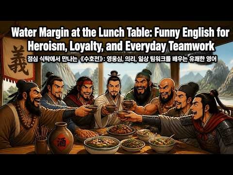 점심 식탁에서 만나는 《수호전》: 영웅심, 의리, 일상 팀워크를 배우는 유쾌한 영어
