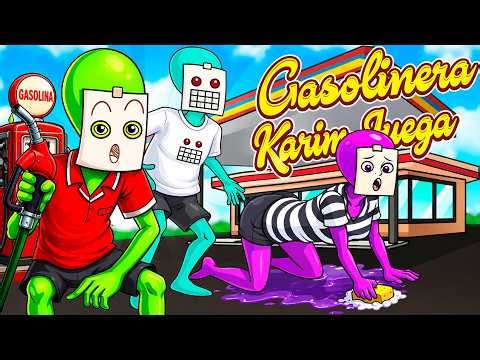 Abrí una GASOLINERA con mi FAMILIA… y somos ALIENS 👽🤣 | Karim Juega