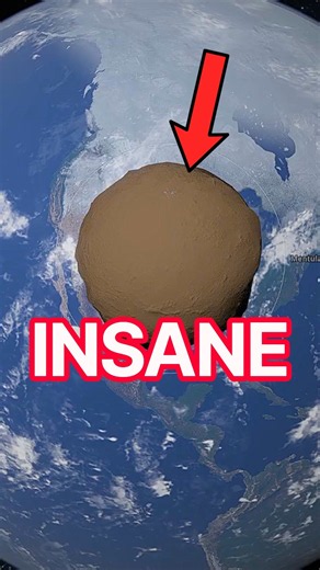 The BIGGEST Dinosaur Asteroid CRASHED into the USA 😱 #universe #astronomy #space #simulator