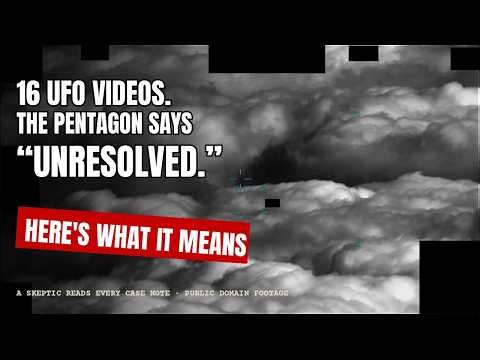 The Pentagon Calls 16 UFO Videos "Unresolved." Its Own Notes Say What That Word Means.