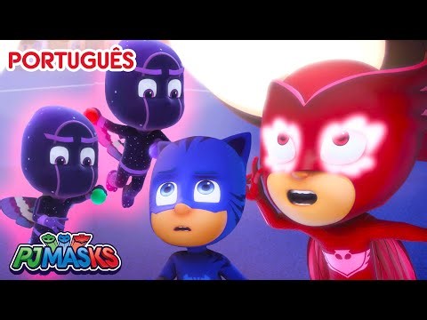 Os Ninjas Brilhantes Atacam! 🥷 PJ Masks em Português episódios completos | Desenhos animados