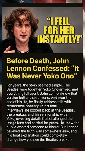 Before Death, John Lennon Confessed: “It Was Never Yoko Ono”