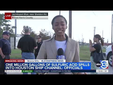 Over 40 people treated, environmental monitoring underway after sulfuric acid leak, officials say