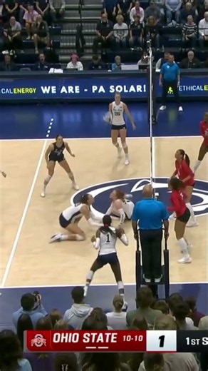What a Gritty Rally! | Ohio State at Penn State | Big Ten Volleyball