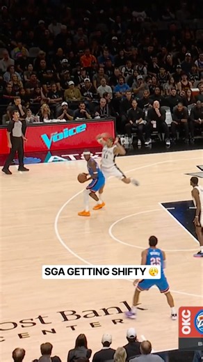 SGA with the pretty spin move for the bucket