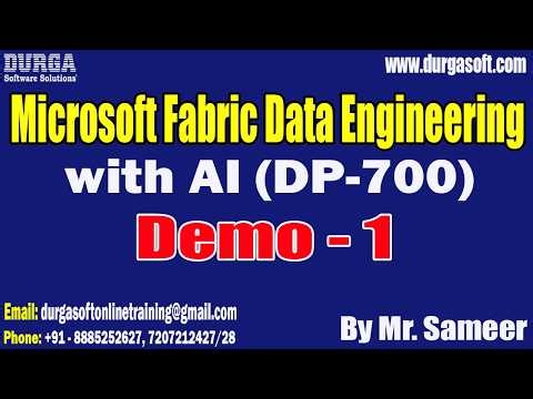 Microsoft Fabric Data Engineering with AI (DP-700) tutorials || Demo - 1 || by Mr. Sameer